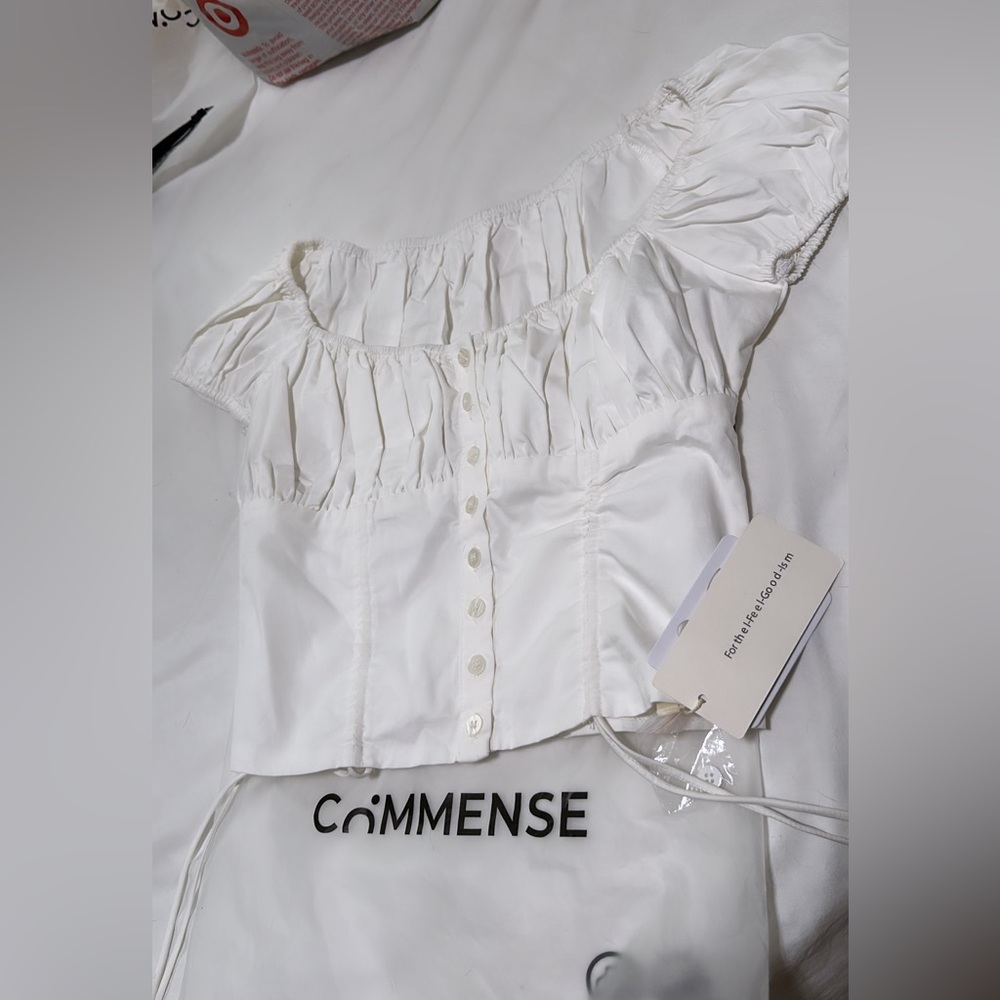 Cowgirl Aesthetics Drawstring Corset Crop Top from Commense